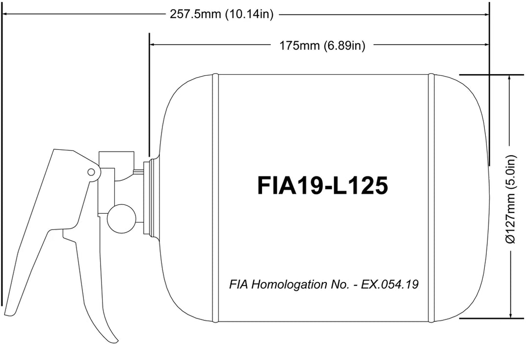 FIA19-L125 - FIA 1.25ltr Mechanical System AFFF