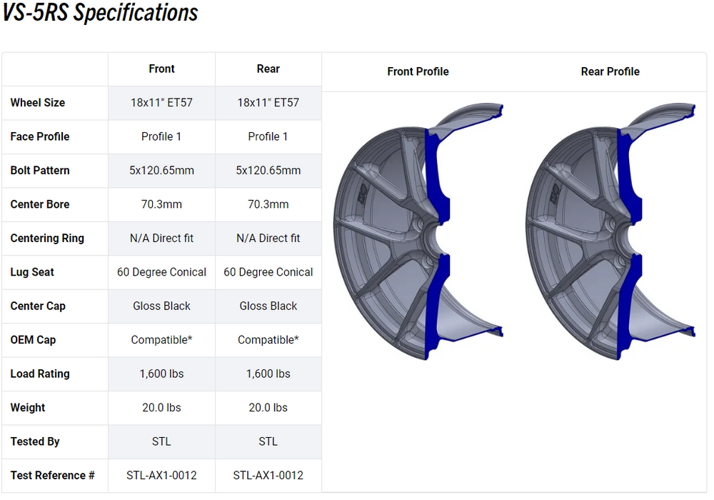 APEX VS-5RS CORVETTE WHEEL