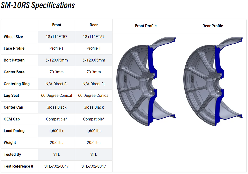 APEX SM-10RS CORVETTE WHEEL